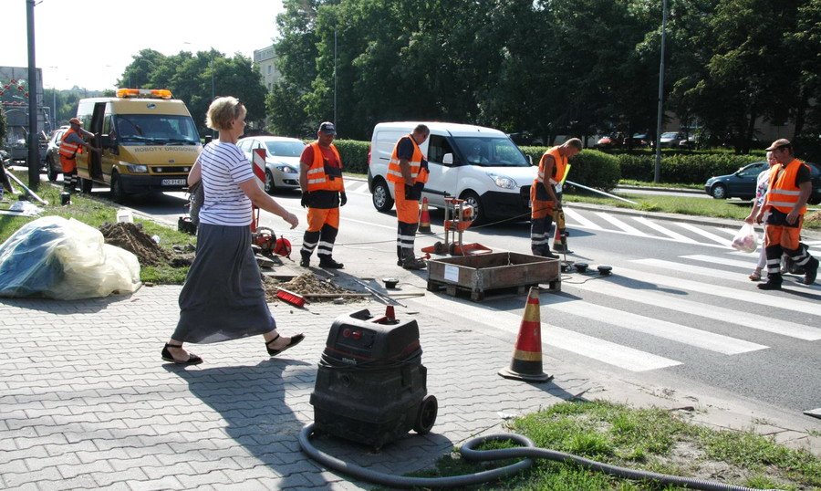 W al. Pisudskiego buduj aktywne przejcie dla pieszych 