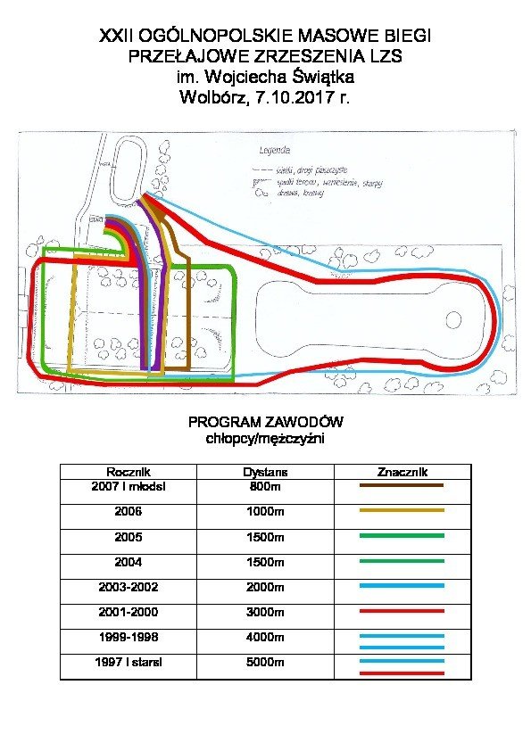 Masowe Biegi Przeajowe w Wolborzu