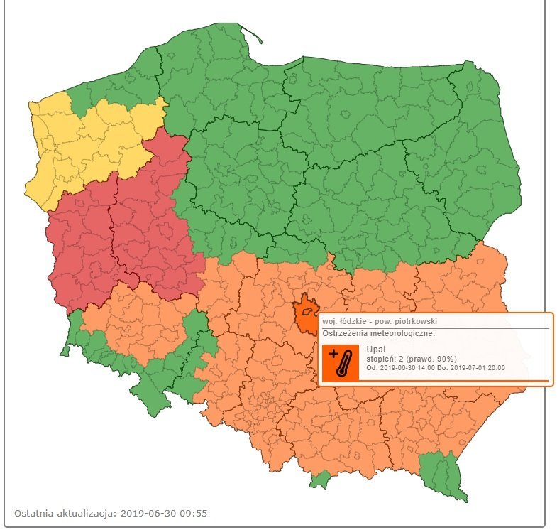 Niebezpieczne upay ponownie w naszym regionie