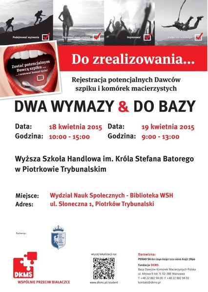 Wsplnie przeciw biaaczce - akcja w WSH 