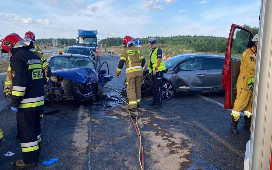 Wypadek na autostradzie A1. Droga cakowicie zablokowana