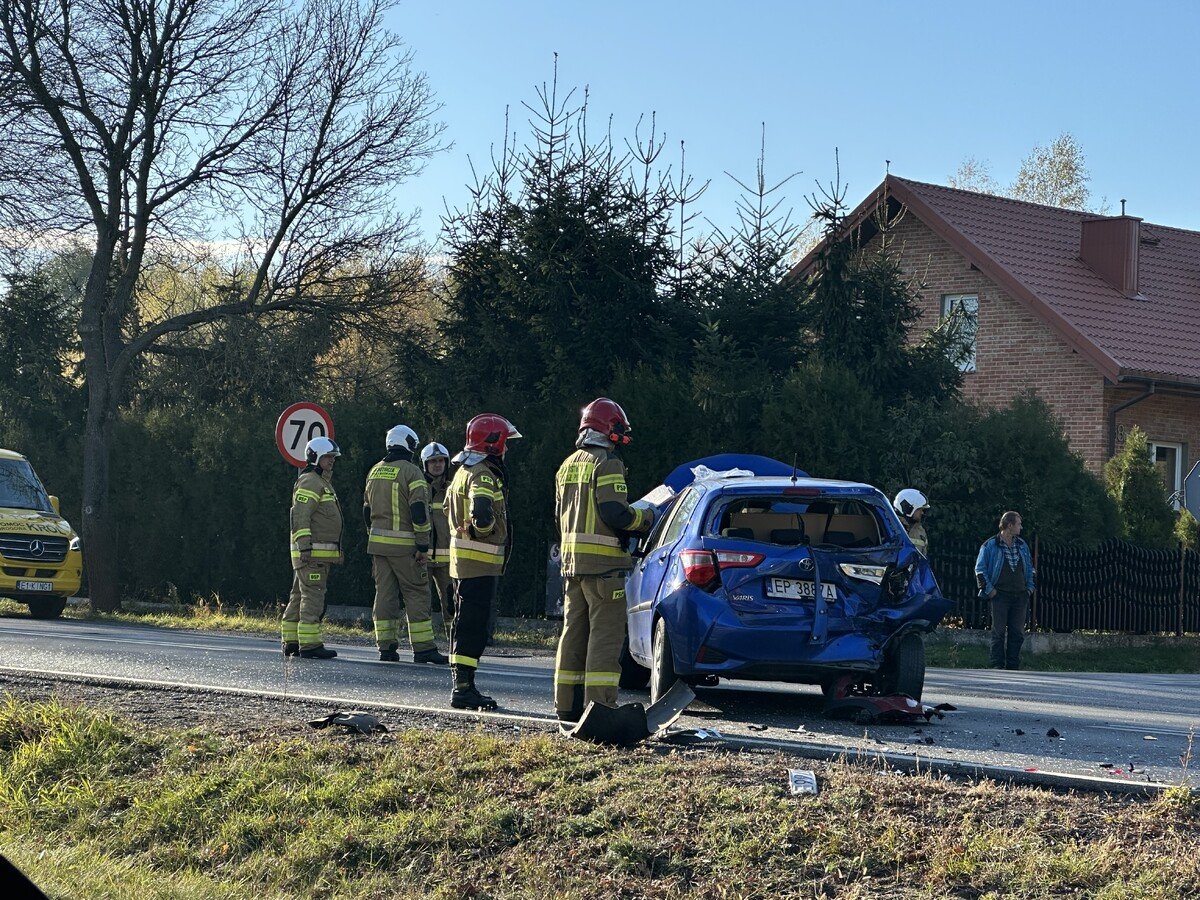 Grony wypadek na DK91 w Ignacowie. Dwie osoby zostay ranne. Droga jest zablokowana. Policja wyznaczya objazdy