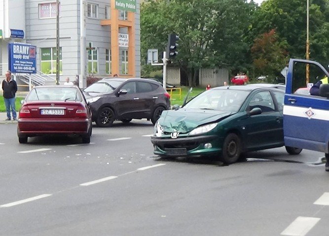 Wypadek przy hali targowej