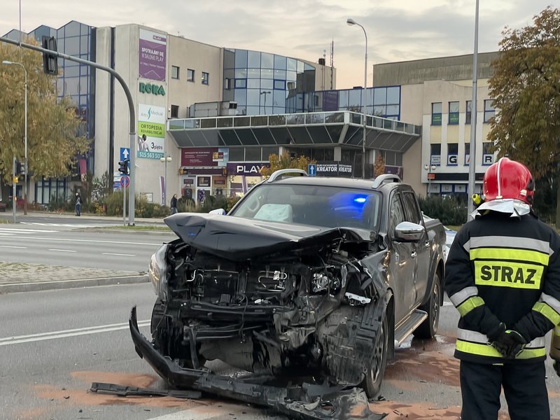 Grone zderzenie w centrum Piotrkowa. Due utrudnienia