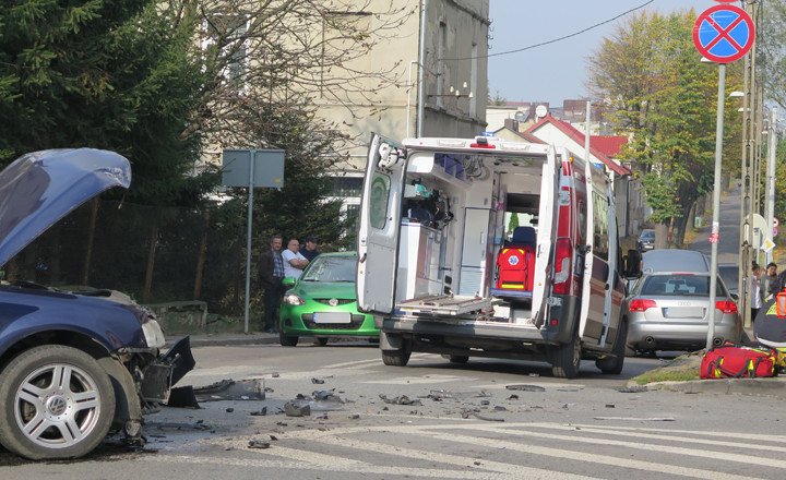 Wypadek w centrum Piotrkowa