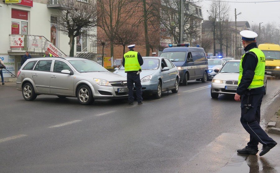 Wypadek na ul. Sowackiego w Piotrkowie