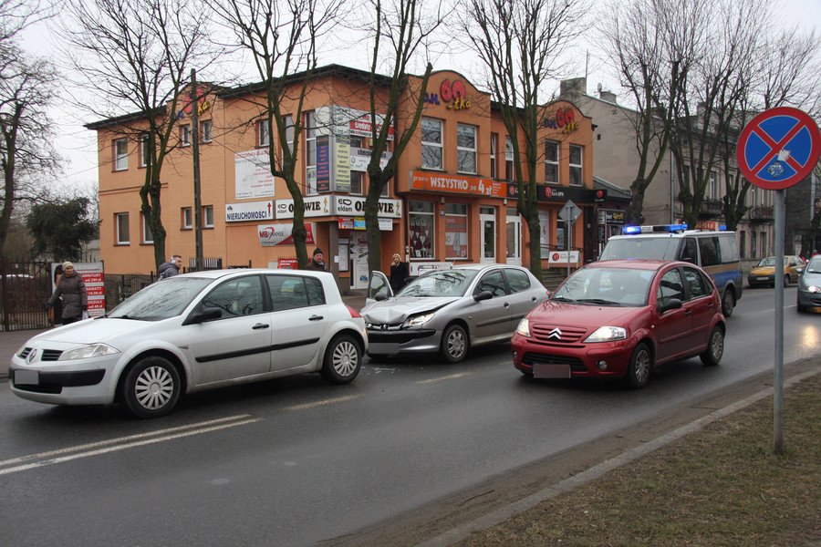 Kolizja w centrum Piotrkowa