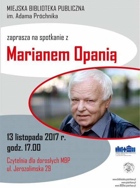 Marian Opania w piotrkowskiej bibliotece