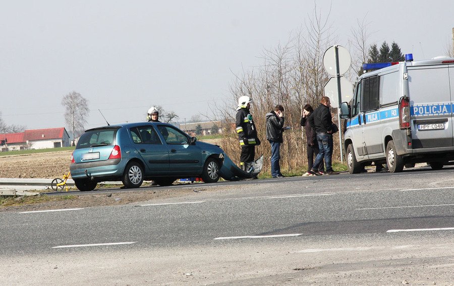 Wypadek na krajowej 