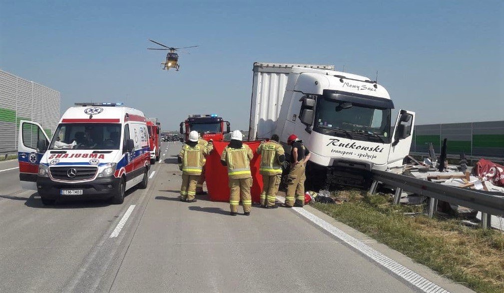 Czarny pitek na drogach. Kolejna mier na autostradzie