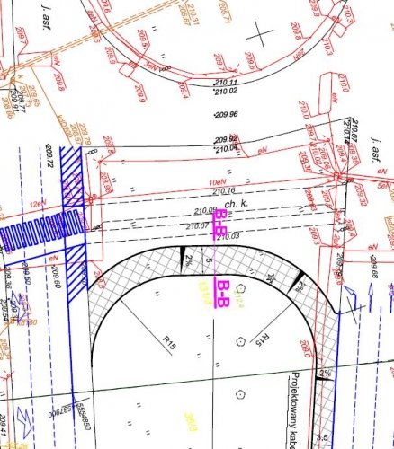 Niby-rondo: Projekt pasa dla zawracajcych