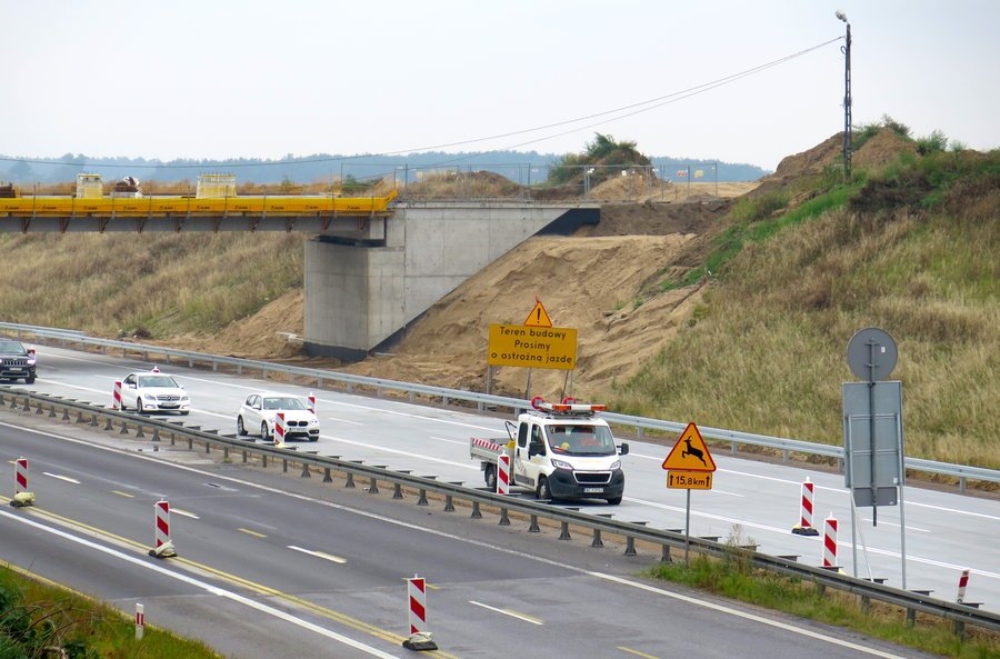 Nowy fragment A1 oddany do uytku. Drogowcy pucili ruch po zachodniej jezdni