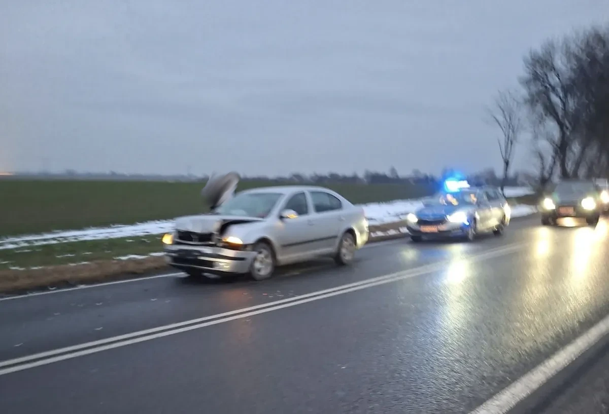 Zderzenie trzech samochodw w Janwce