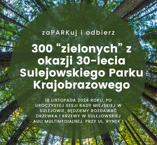 ZaPARKuj i odbierz jubileuszowe drzewko