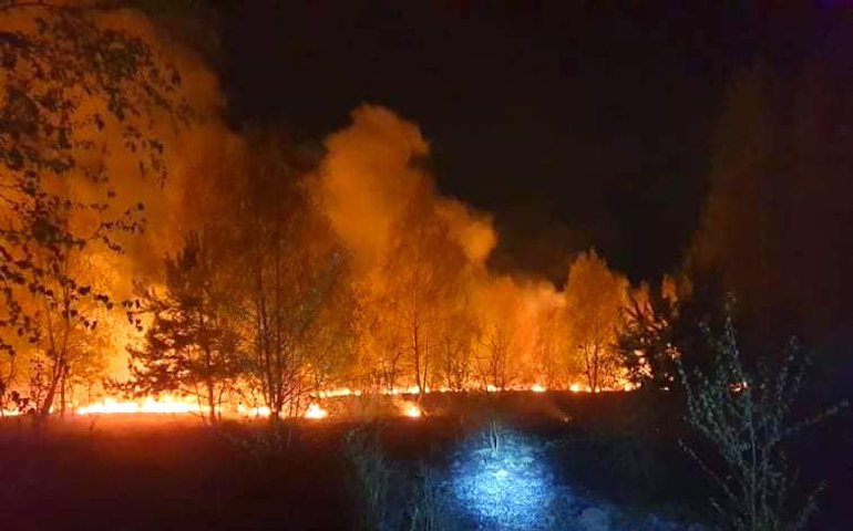 Kolejny poar traw w powiecie