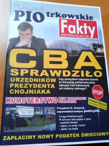 PIO krytykuje wadz na 12 stronach gazety