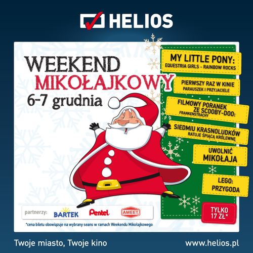 Weekend Mikoajkowy w kinie Helios!