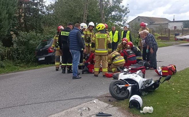 Kolejny grony wypadek kierowcy jednoladu. Znowu interweniowao LPR