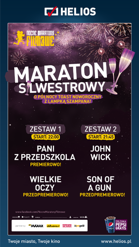 Maraton Sylwestrowy w kinie Helios!