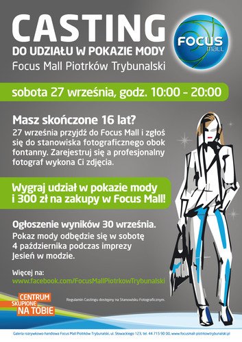 Zosta gwiazd wybiegw Focus Mall