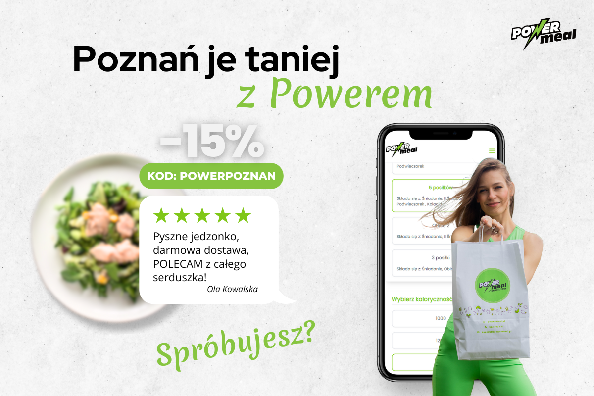 Twj catering dietetyczny 15% taniej - zamw diet z Powerem