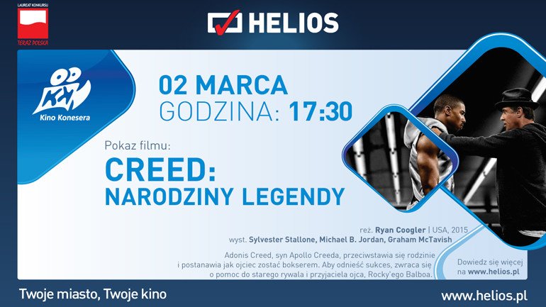 Kino Konesera zaprasza na film „Creed: Narodziny legendy”