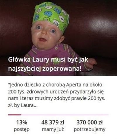 Laura wci czeka na nasz pomoc 