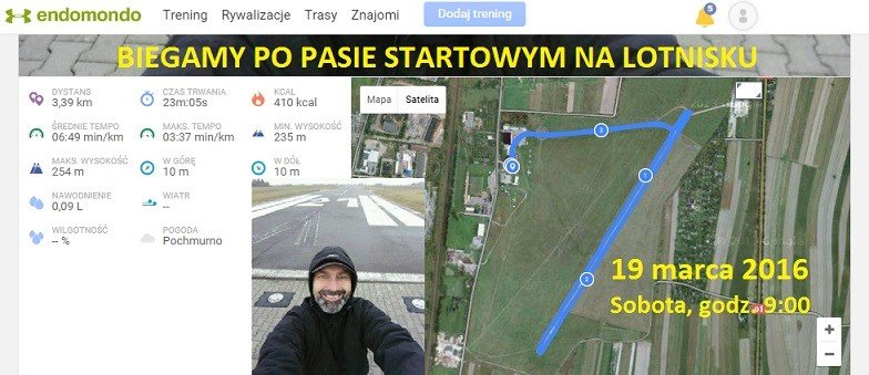 Bieg po pasie startowym