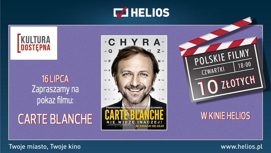 „Carte Blanche” w Kinie Helios