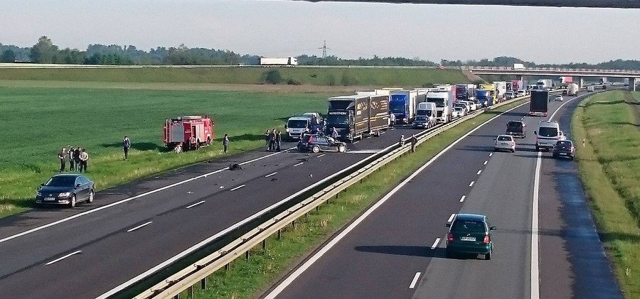 miertelny wypadek na A1