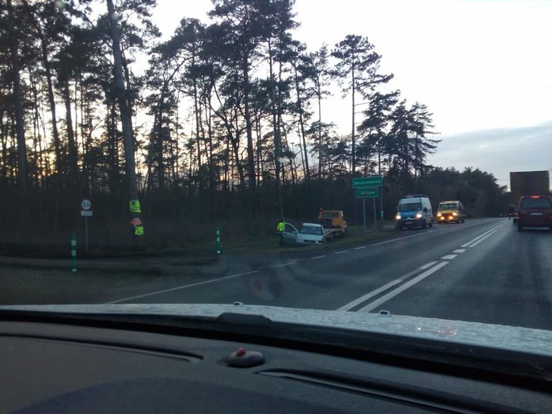 Zderzenie na drodze Piotrkw - Sulejw