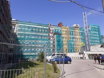 Trwaj prace remontowe szpitala przy Rakowskiej