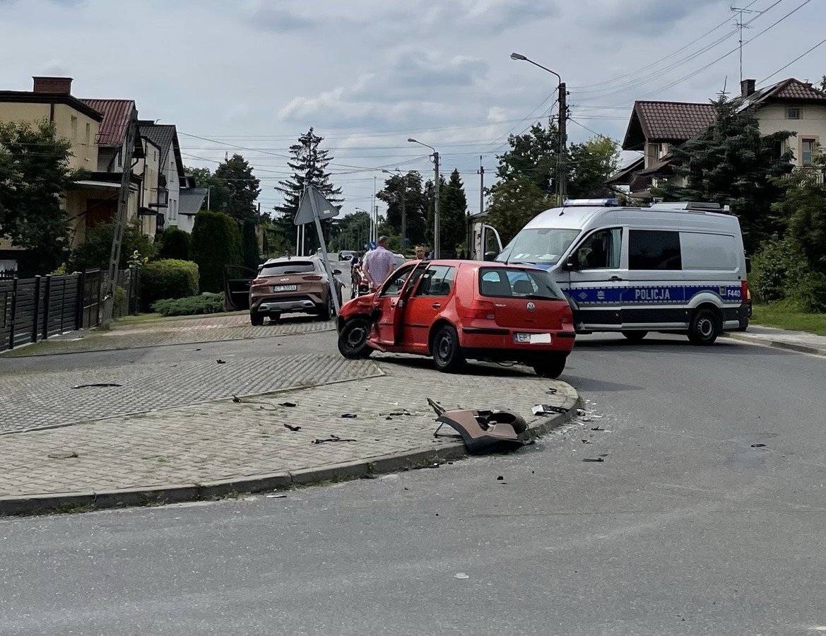 Zderzenie w Piotrkowie. Polna i rdlana byy zablokowane