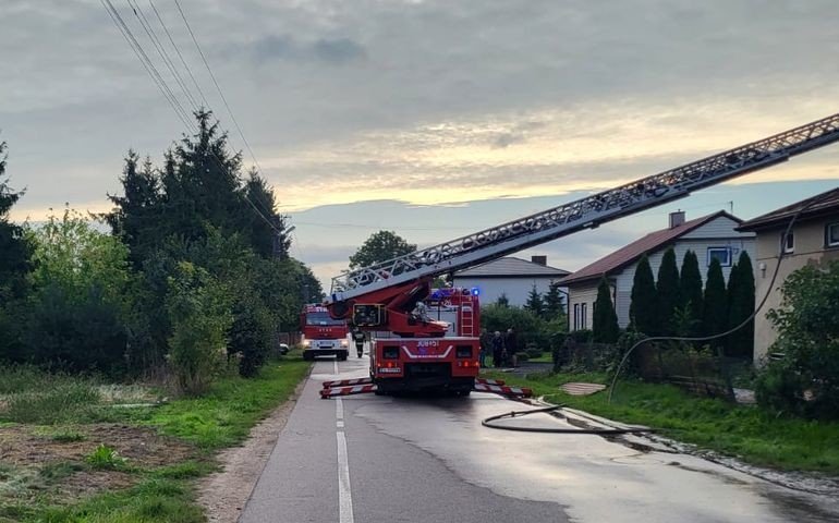 Tragiczny poar w Kamocinie. Nie yje jedna osoba