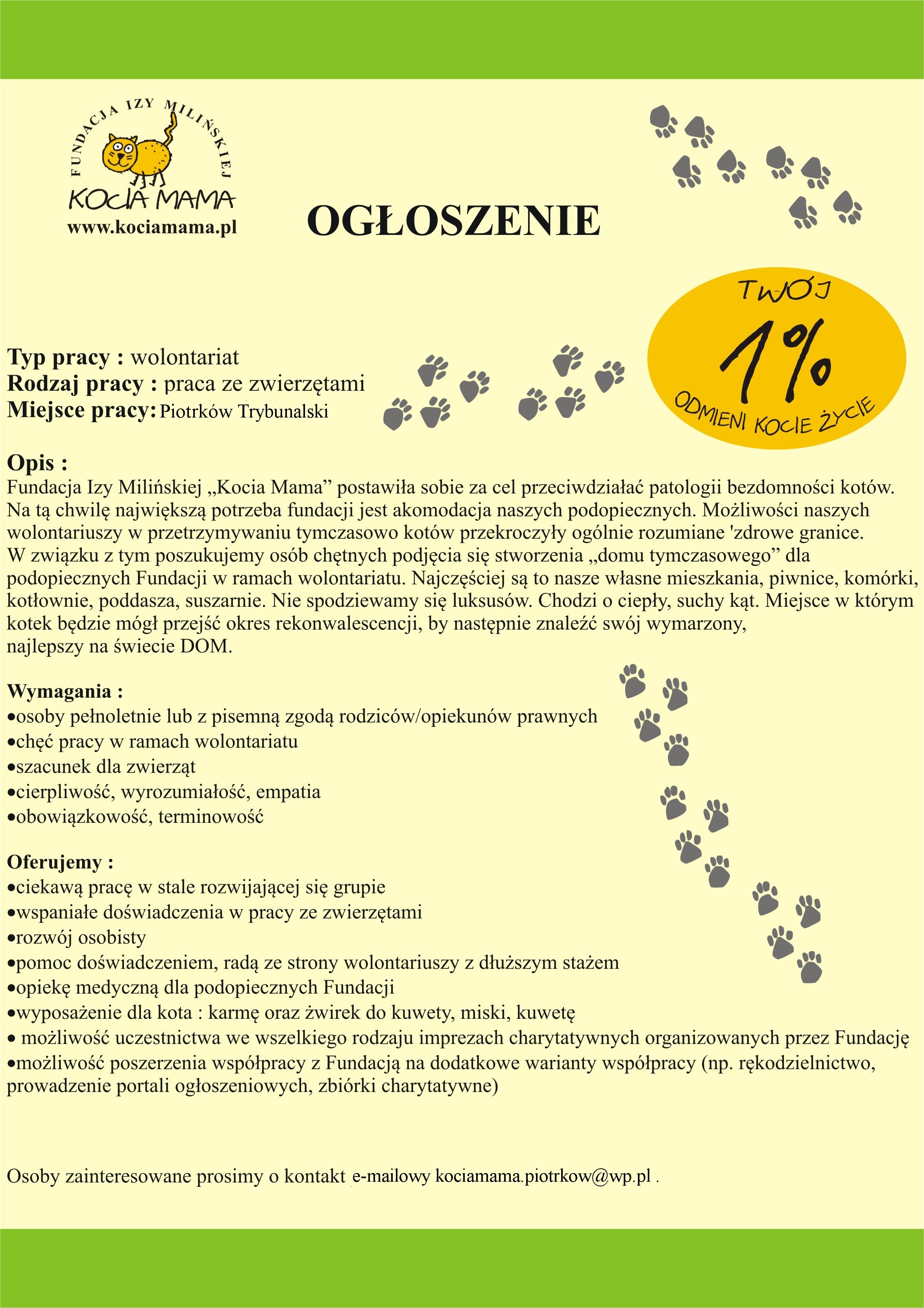 Filia Kociej Mamy w Piotrkowie rusza!!! zapraszamy! 