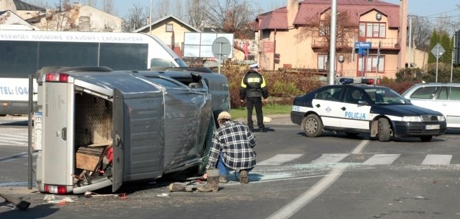 Wypadek na Rondzie Sulejowskim 