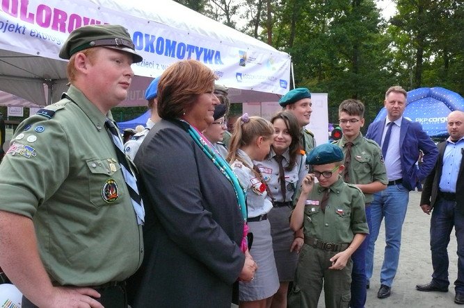 Piotrkowscy harcerze spotkali si z Ann Komorowsk