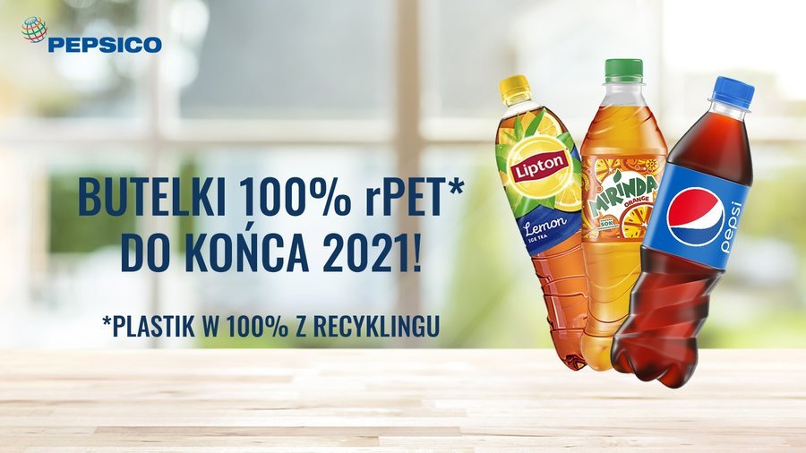 Przeom w PepsiCo – butelki Pepsi wykonane bd w 100% z rPET do koca 2021 roku