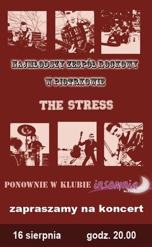 Zapraszamy na koncert The Stress