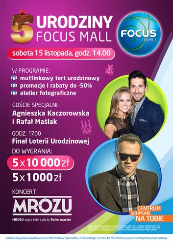 Pite urodziny galerii Focus Mall