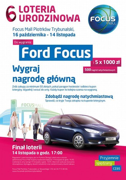 Wygraj focusa z okazji szstych urodzin Focusa!