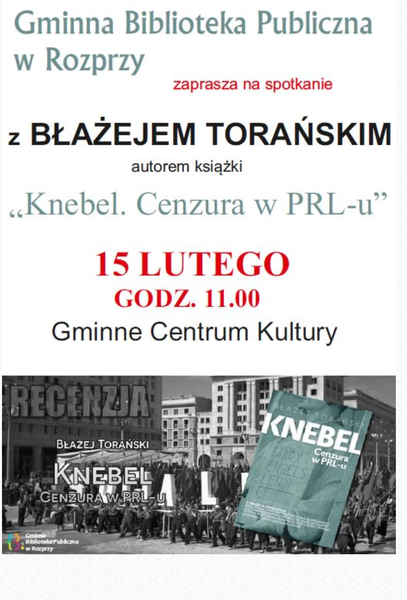 O cenzurze w bibliotece w Rozprzy