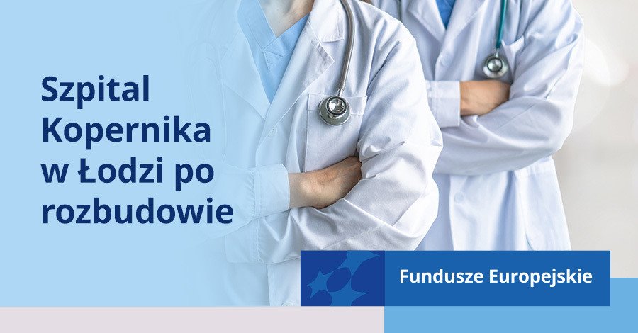 Szpital Kopernika w wojewdztwie dzkim po rozbudowie