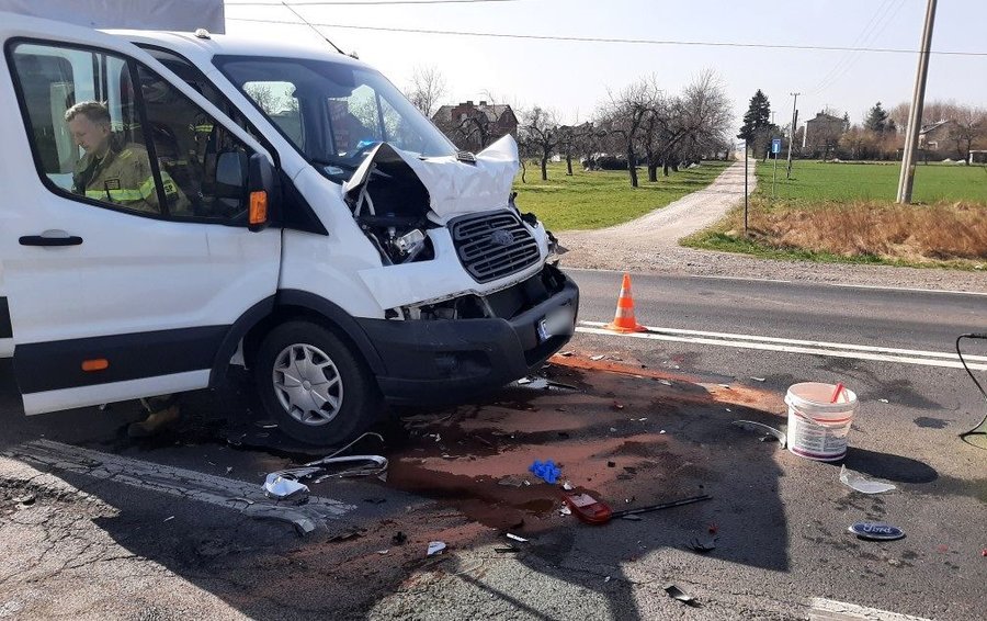 Zderzenie czterech pojazdw na 