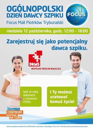 Oglnopolski Dzie Dawcy Szpiku w Focus Mall