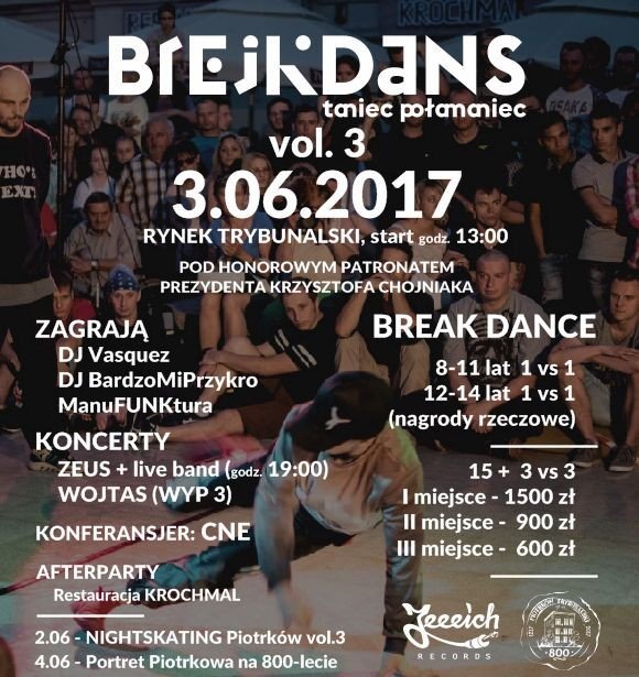 Brejkdans vol.3 ju w ten weekend