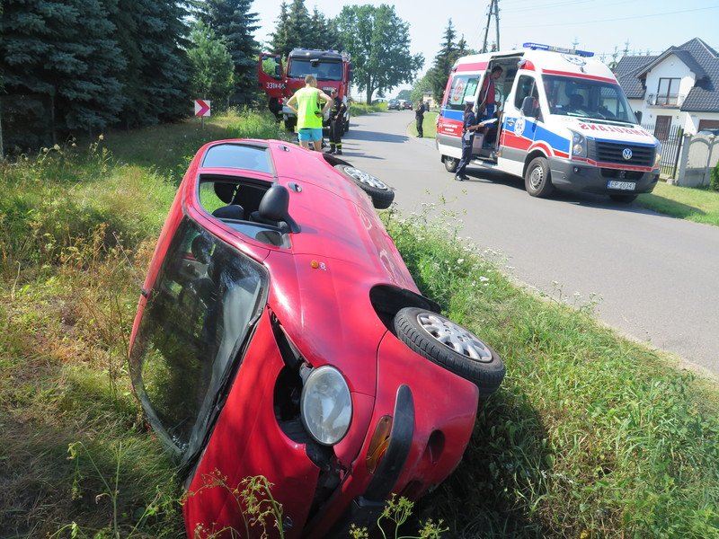 Matiz w rowie, ciarna w szpitalu