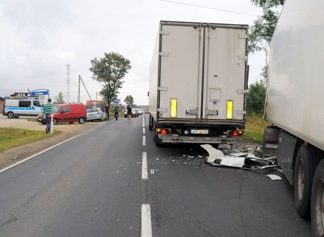 Kolizja tirw na krajowej „semce”