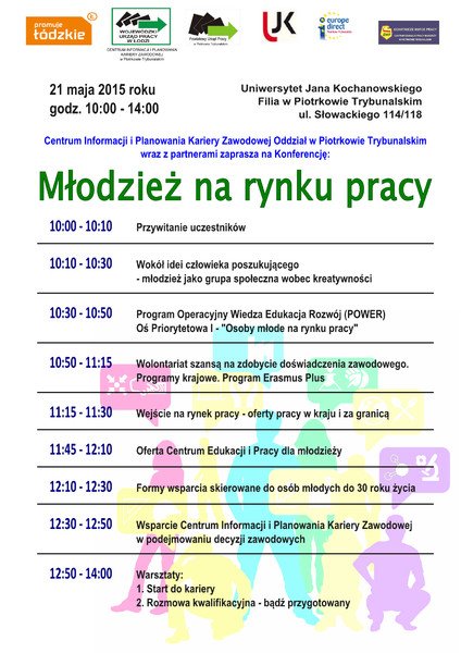 21 maja zapraszamy na konferencj „Modzie na rynku pracy”