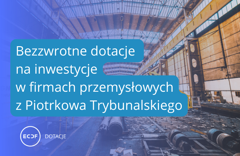 Dofinansowanie na inwestycje w lokalnych firmach przemysowych